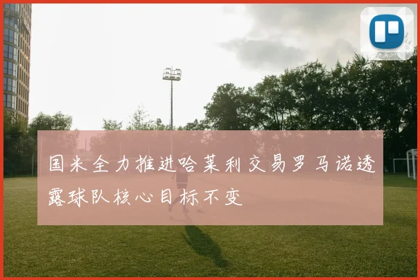 国米全力推进哈莱利交易罗马诺透露球队核心目标不变